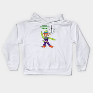 Disco Dancing Duck Kids Hoodie